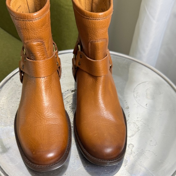 Frye Cognac Leather Ankle Booties - Picture 2 of 6